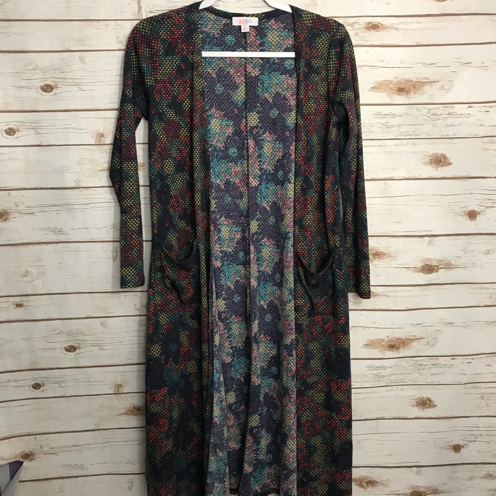 Lularoe Sarah Long Cardigan with Pockets S